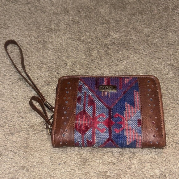 Taraz Leather Wallet‎ Wristlet Made in Armenia - Picture 1 of 3